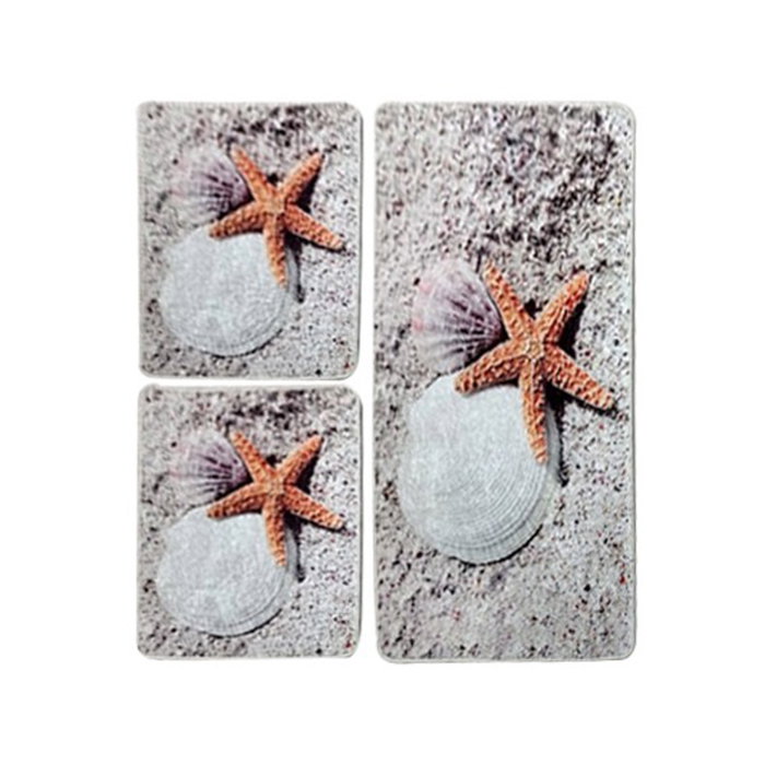 Mijölnir Juego de alfombrillas de baño Starfish Multicolor